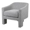 Stylové křeslo Comfy kouřově šedé 75 cm