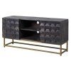 Designový televizní stolek Lavara 125 cm mango a kov