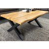 Industriální stolek Wild 90 cm kov X nohy