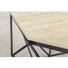 Elegantní stolek Diamond 70 cm mosazný rám