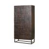 Orientální šatní skříň mango kov detaily