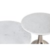 Set 2 kulatých moderních stolků Arlet 75cm - mramor
