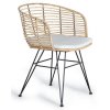 Stylová stolička z ratanu