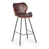 Elegantní kožená barová židle