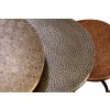 Set 3 designových stolků Malvina 49cm- industriální