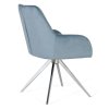 Designová čalouněná židle Priscilla modrá samet