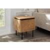 Stylový noční stolek Luminia se zásuvkami. Dubová dýha.