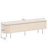 Minimalistický TV stolek Luminia 200 cm