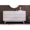 Designová komoda Salon White 150cm s keramickou deskou.