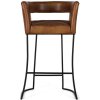Stylová barová stolička z kůže