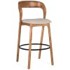Stylová barová stolička z akáciového dřeva