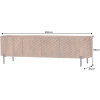 Prostorný designový TV stolek Giovane 200 cm