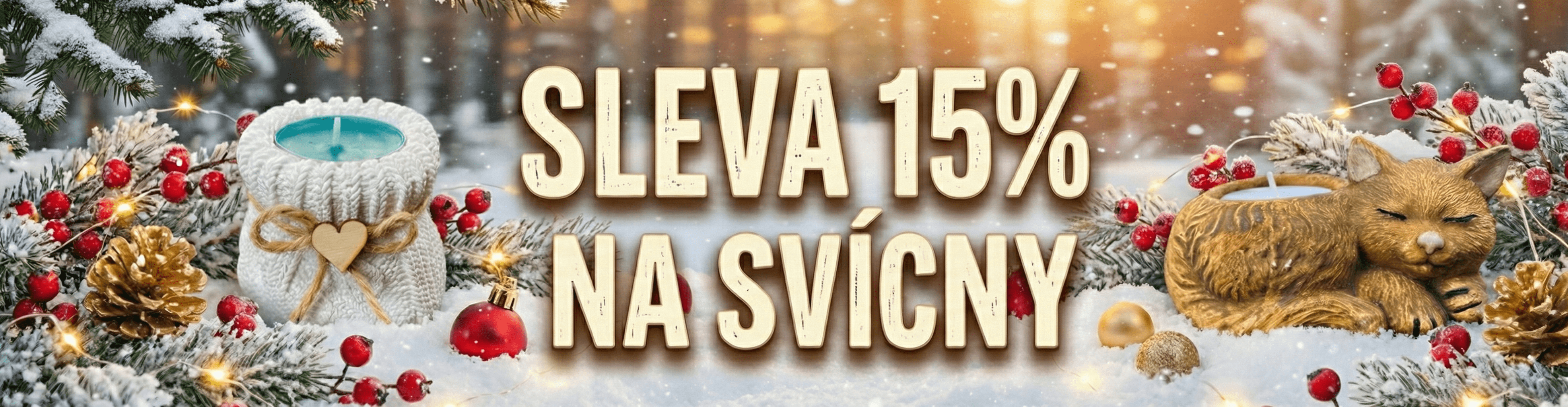 Svícny se slevou 15%