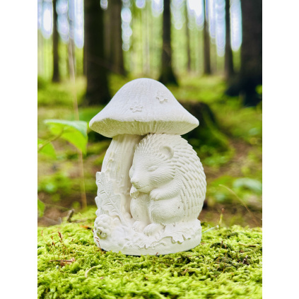 3D omalovánka - Ježeček pod houbou