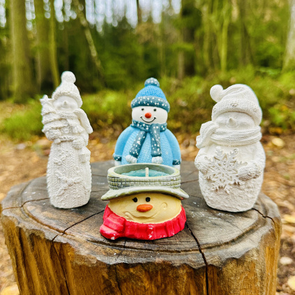 3D omalovánky - Sněhuláci