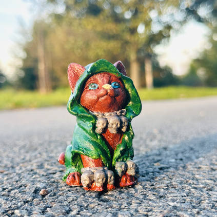 dekorace halloweenská kočka k vymalování