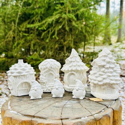 3D omalovánky - Lesní osada