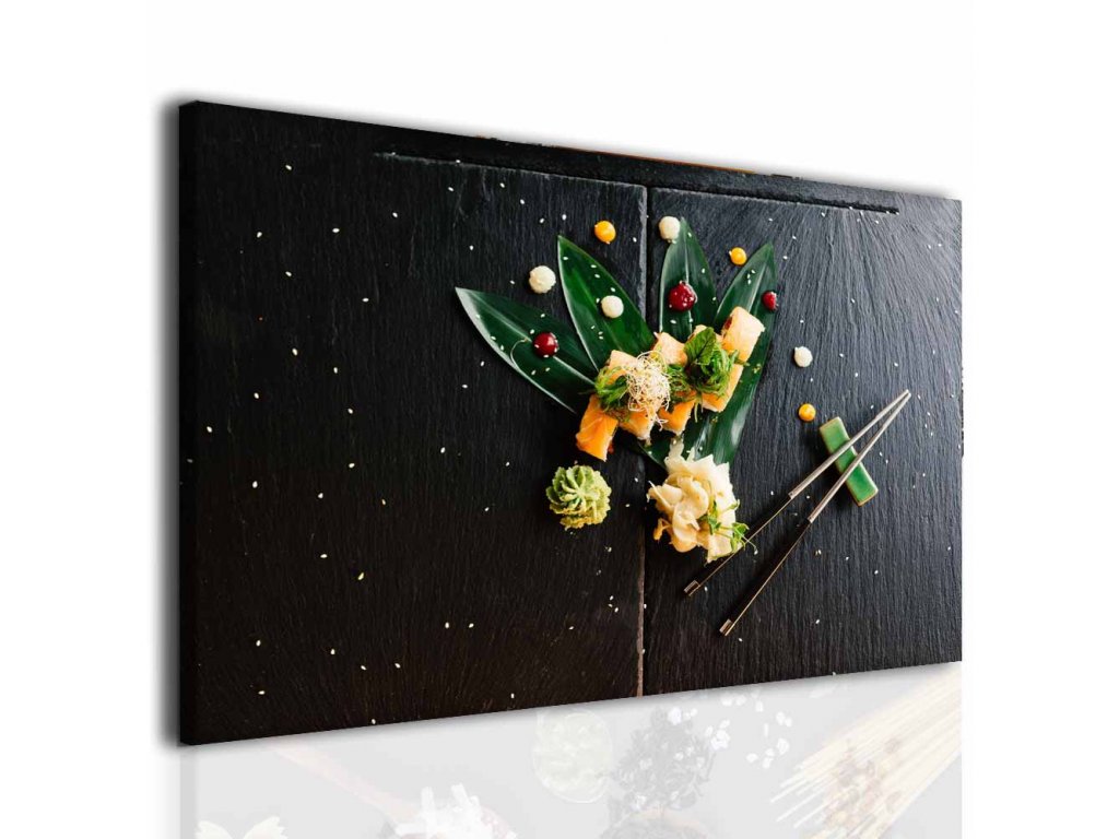 Obraz do jídelny sushi (Velikost 140x90 cm)