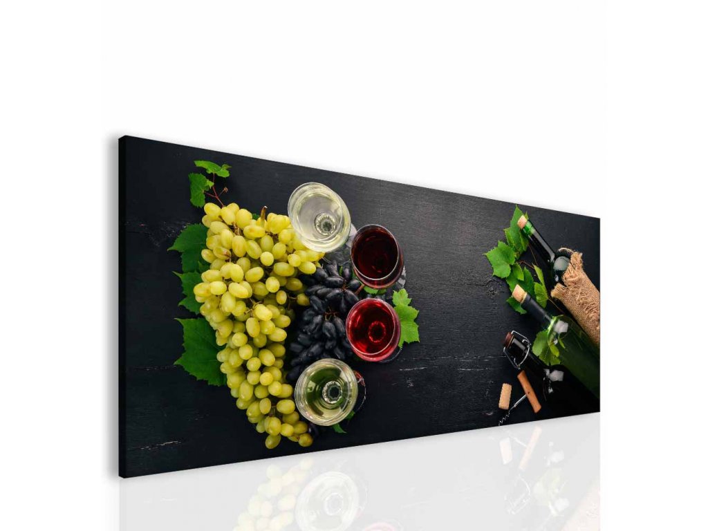 Obraz vinobraní (Velikost 200x90 cm)