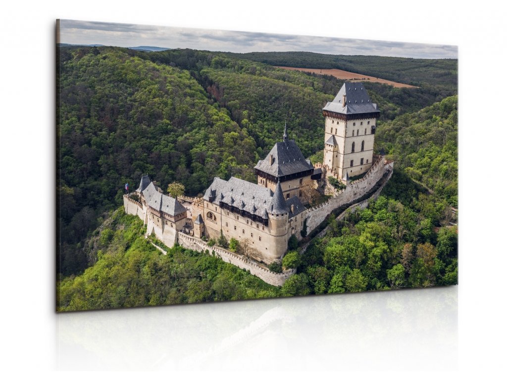 Obraz zámek Karlštejn (Velikost 150x100 cm)