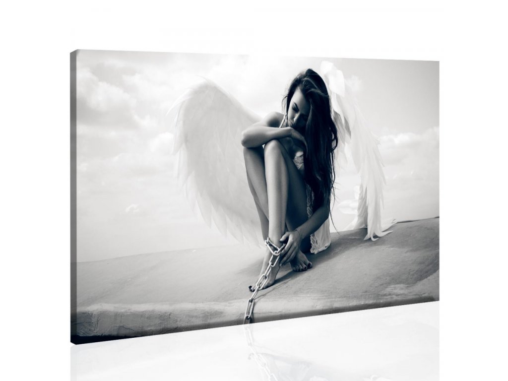 Spoutaný anděl (Velikost 150x80 cm)