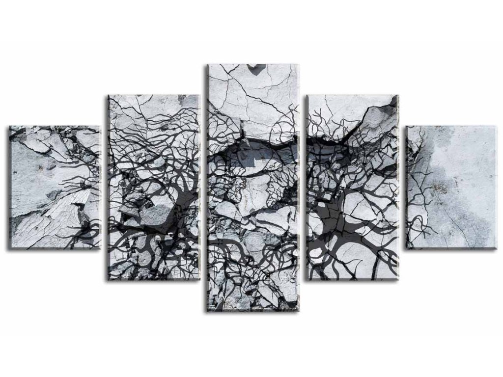 Stíny stromů na kameni (Velikost 150x80 cm)