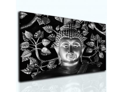 Obraz Buddha silver (Velikost 60x40 cm)