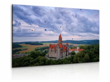Obraz hrad Bouzov II (Velikost (šířka x výška) 90x60 cm)
