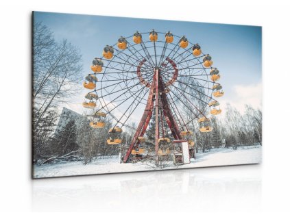 Obraz Mrazivé Černobylské kolo (Velikost 60x40 cm)