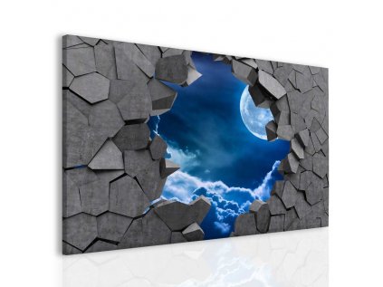 Obraz na zeď - měsíc (Velikost 60x40 cm)