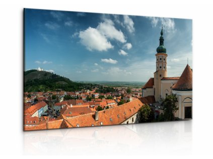 Obraz panorama Mikulova (Velikost 150x100 cm)