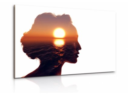 Obraz Portrét se sluncem (Velikost 60x40 cm)