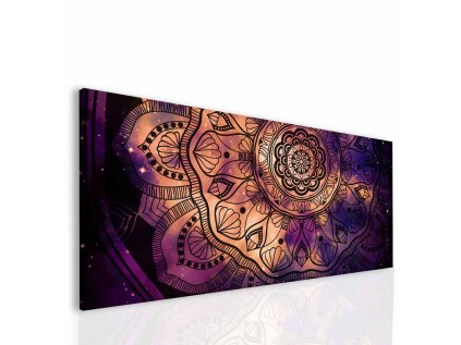 Obraz Ultra violet mandala (Velikost 150x70 cm)