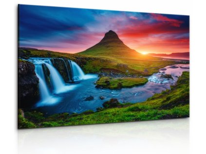Obraz vodopád na Islandu II (Velikost 150x100 cm)