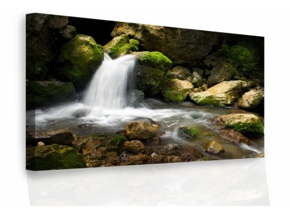 Obraz- vodopád v krajině (Velikost 60x40 cm)