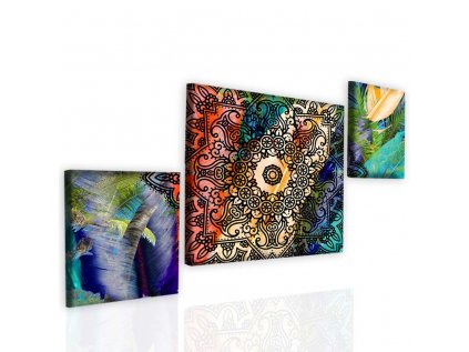Obraz exotická mandala I (Velikost 120x80 cm)