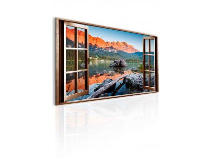 3okno jezero Eibsee 120x80