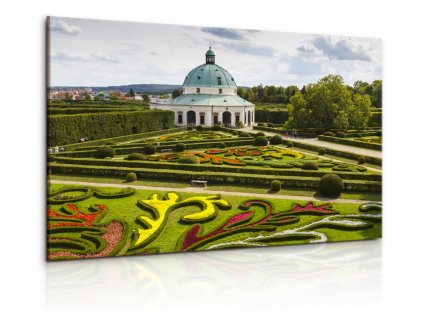 Obraz zámecké zahrady v Kroměříži (Velikost 90x60 cm)