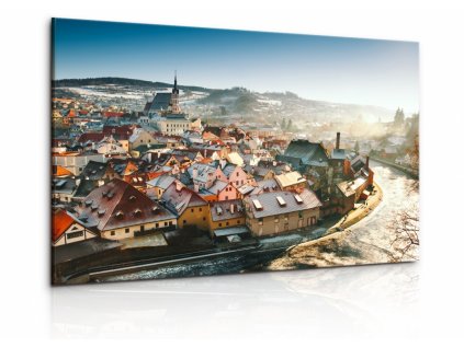 Obraz panoráma Českého Krumlova (Velikost 90x60 cm)