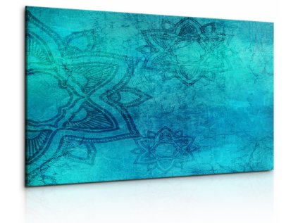 Obraz Nebesky modrá mandala (Velikost 90x60 cm)