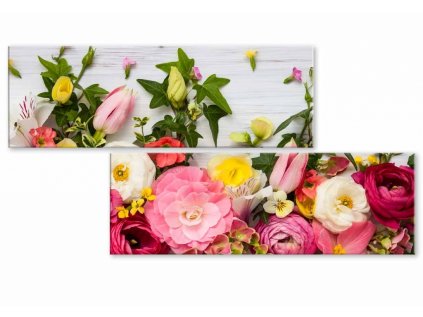 Atypický obraz něžné květiny (Velikost (šířka x výška) 80x40 cm)