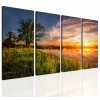 Letní západ slunce (Velikost 120x70 cm)