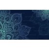 Mandala modrý obraz (Velikost 100x40 cm)