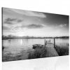 Obraz černobílé jezero (Velikost 60x40 cm)