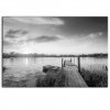 Obraz černobílé jezero (Velikost 60x40 cm)