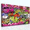 Obraz dívčí graffitti (Velikost 80x60 cm)