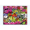 Obraz dívčí graffitti (Velikost 80x60 cm)