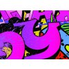 Obraz dívčí graffitti (Velikost 80x60 cm)