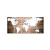 Obraz Mapa světa na dřevu