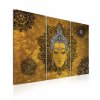 10101466 obraz mandala zluty buddha